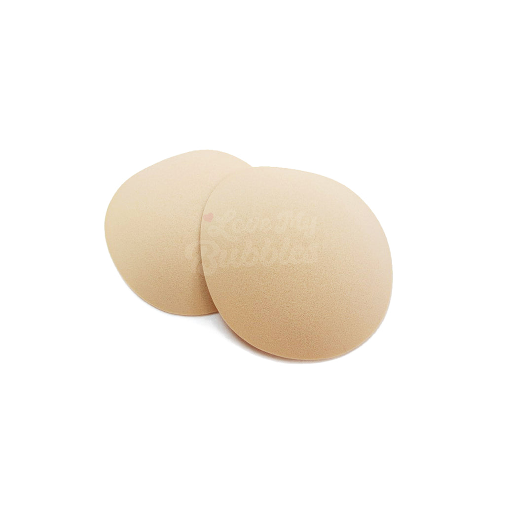 Butt pads in foam in beige color