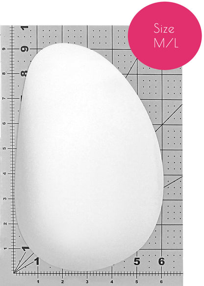 Foam Butt or Hip Pads Value 3-Pack Set (Oblong, White)