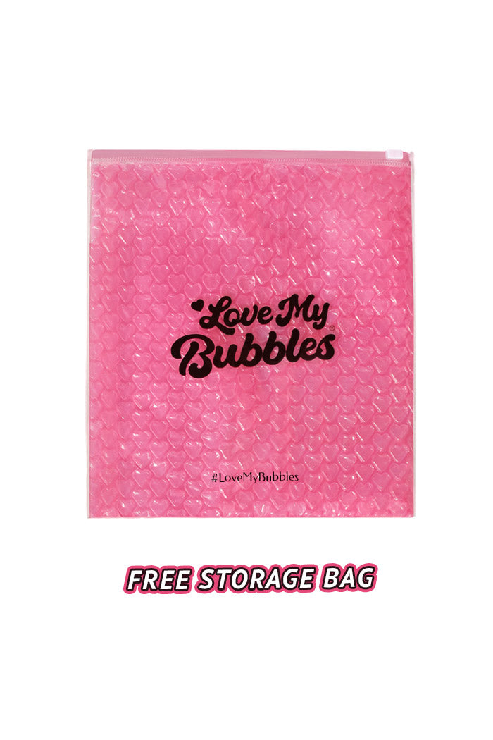 Pink bubble storage bag for silicone butt pads