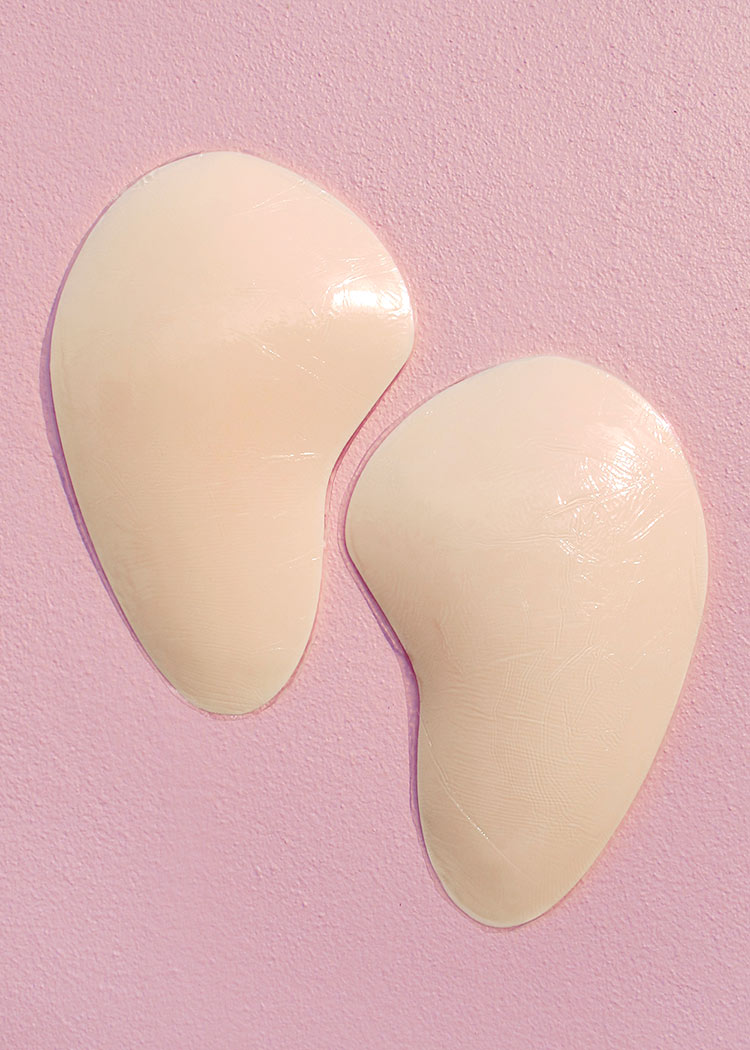 Adhesive Silicone Hip Pads showcasing thin edges, realistic material and Africa shape