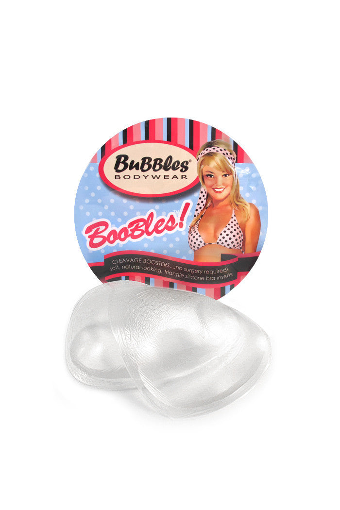 Boobles - Silicone Triangle Push-up Bra Pads with packaging