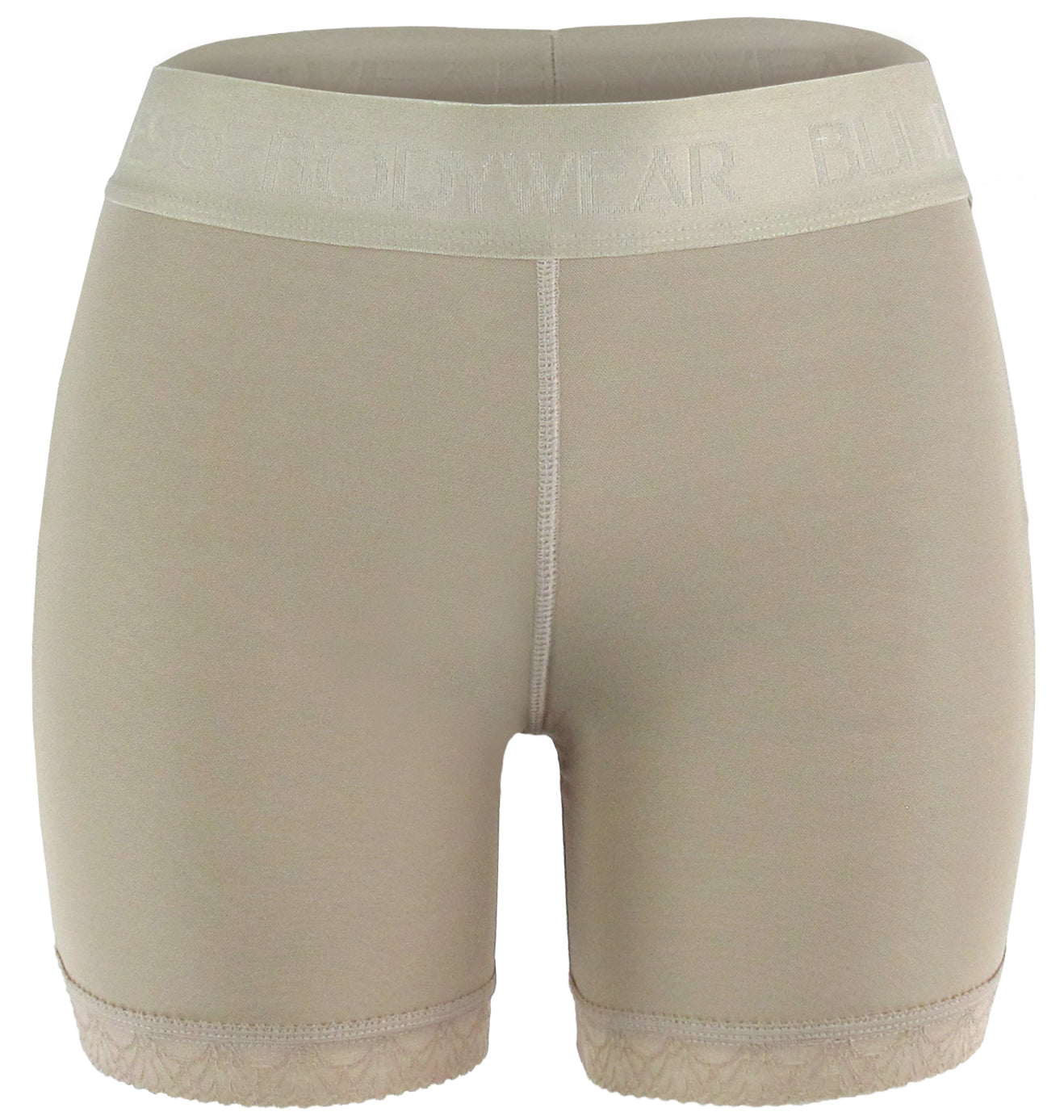 Double-O Strong Control Mid-Thigh Butt Lifting Panty in beige