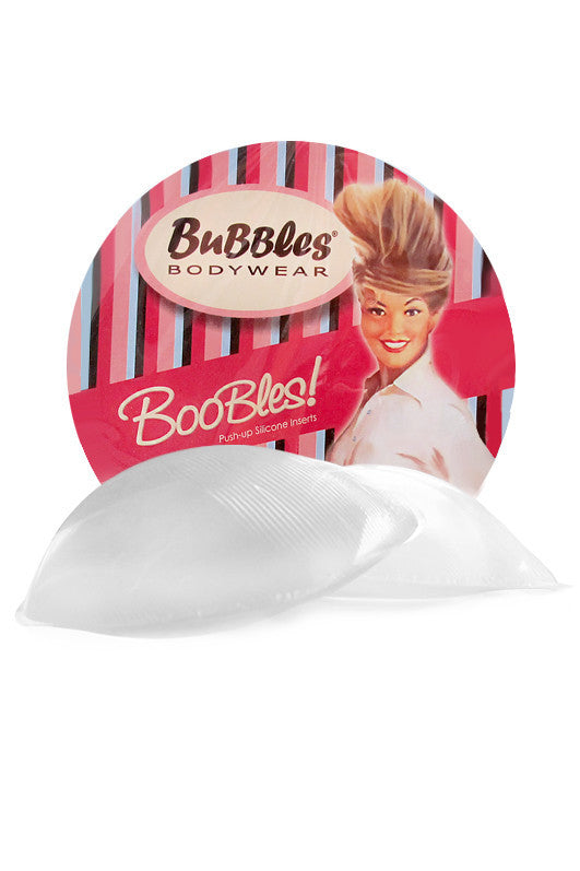 Boobles - Full-cup Clear Round Silicone Bra Inserts