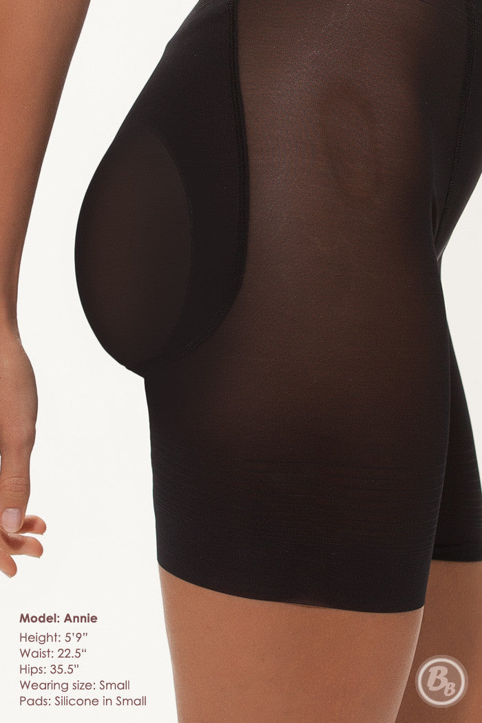 Foxy Fanny Silicone Padded Mid-thigh Brief Panty - PaddedPanties.com
 - 4